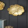 A&B Home Gold Floral Wall Accent, Contemporary Rose Hanging Wall Art, Wall Decor Flower Sculpture for Living Room Hallway Bedroom Office, Set of 2 view 4