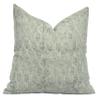 Fabritual Handloom Block Print Sustainable Thick Linen Throw 18X18 Pillowcase Cushion Cover for Sofa Couch, Bed, Summer Fall Decoration, Floral Printed, Home Dcor, Outdoor, Farmhouse, Grey view 1