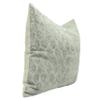Fabritual Handloom Block Print Sustainable Thick Linen Throw 18X18 Pillowcase Cushion Cover for Sofa Couch, Bed, Summer Fall Decoration, Floral Printed, Home Dcor, Outdoor, Farmhouse, Grey view 2