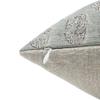 Fabritual Handloom Block Print Sustainable Thick Linen Throw 18X18 Pillowcase Cushion Cover for Sofa Couch, Bed, Summer Fall Decoration, Floral Printed, Home Dcor, Outdoor, Farmhouse, Grey view 3