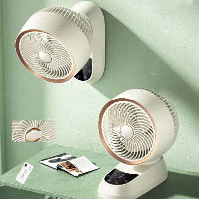 HSPLXYT Convenient Silent 3-Speed Wall Mount Fan,Oscillating Fans with A Remote, Small Air Circulator Fan,9H Timer, Easy Operation