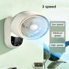 HSPLXYT Convenient Silent 3-Speed Wall Mount Fan,Oscillating Fans with A Remote, Small Air Circulator Fan,9H Timer, Easy Operation view 4