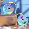 HSPLXYT Multifunctional Colorful Desktop Small Fan, Portable Floor Mounted Fan with Light, USB Charging Personal Fan, air Circulation Fan, 5-Light, Large Capacity Battery (Color : Pink) view 4