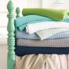 Pine Cone Hill Boyfriend Aegean Matelasse Coverlet, Queen Size, Blue Solid Pattern view 4