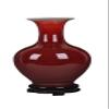 ATMRC Flower Vase Vase Ceramic Handmade Crafts with Base Office Home Accessories (red (32 * 19cm) Table view 1