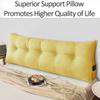 Triangular Headboard Cushion Pillow, Wedge Bed Rest Reading Pillow, Bedrest Throw Pillows Headboard Back Support Lumbar Cushion With Pocket & Removable Cover ( Color : Yellow , Size : 180*50*20cm ) view 2