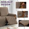 1/2/3 Seat Quilted Recliner Cover - 100% Waterproof Recliner Chair Slipcover Furniture Protector with Storage Pockets, Washable Non-Slip Couch Cover with Elastic Straps for Kids and Pets ( Color : #7 view 3