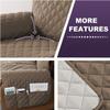 1/2/3 Seat Quilted Recliner Cover - 100% Waterproof Recliner Chair Slipcover Furniture Protector with Storage Pockets, Washable Non-Slip Couch Cover with Elastic Straps for Kids and Pets ( Color : #7 view 4
