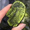 1pc Moldavite Natural Czech Meteorite Impact Glass Irregular Shaped Rough Stone Green Energy Stone Room Decoration, 11223S1BOTTON (Size : 20-25g) view 3