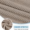 ADPON Sectional Couch Covers Sofa Chaise/Seat Cushion Slipcover L Shape Separate Cushion Couch Chaise Cover for Both Left/Right Sectional Couch (1 Chaise Lounge,Sand) view 3