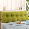 Triangular Headboard Pillow, Headboard Wedge Rest Reading Pillow Bedrest Throw Pillows Large Bolster Headboard Back Support Lumbar Cushion With Removable Cover ( Color : Green , Size : 180*20*50cm ) view 2