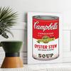 LEES TOSS Andy Warhol Soup Can (Oyster Stew) Canvas Wall Art Bedroom Painting Decorative, Poster for Room Aesthetic Living Room Decor Poster Frame:16x24inchs(40x60cm) view 3