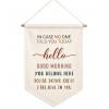 OFlyDesigns Classroom Wall Hanging Banner Gift Teacher Sign Boho Classroom Decor Fabric Hanging Banner School Wall Hanging Decor Kids Quote Decor Nursery Flay Wall Display Banners (In Case No) view 1