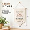 OFlyDesigns Classroom Wall Hanging Banner Gift Teacher Sign Boho Classroom Decor Fabric Hanging Banner School Wall Hanging Decor Kids Quote Decor Nursery Flay Wall Display Banners (In Case No) view 2
