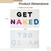Anjetan 19.7 x 31.5 Get Naked Bath Mat, Bathroom Rug Mat, Non-Slip Bath Mat, Cute Absorbent Bathtub Rug, Soft and Skin-Friendly Floor Mat for Bedrooms, Living Rooms, Entryways, 19.7 x 31.5 view 3