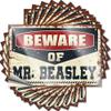Funny Sticker Beware of Mr. Beasley Funny Sticker 10 Pcs Christmas Car Stickers Warning Stickers for Cars (Size : 6X9CM) view 1