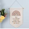 This Classroom Is Better With You In It Wall Banner Boho Classroom Decor Playroom Decor Child Art Classroom Linen Cotton Hanging Banner Rainbow Wall Decor Classroom Sign Teacher Sign Banners view 2