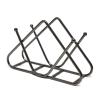 Tissue Box Cover Nordic wrought iron paper towel holder restaurant hotel cafe metal desktop paper towel seat board paper storage shelf paper towel clip Stylish Tissue Box Holder (Size : Bright Black view 1