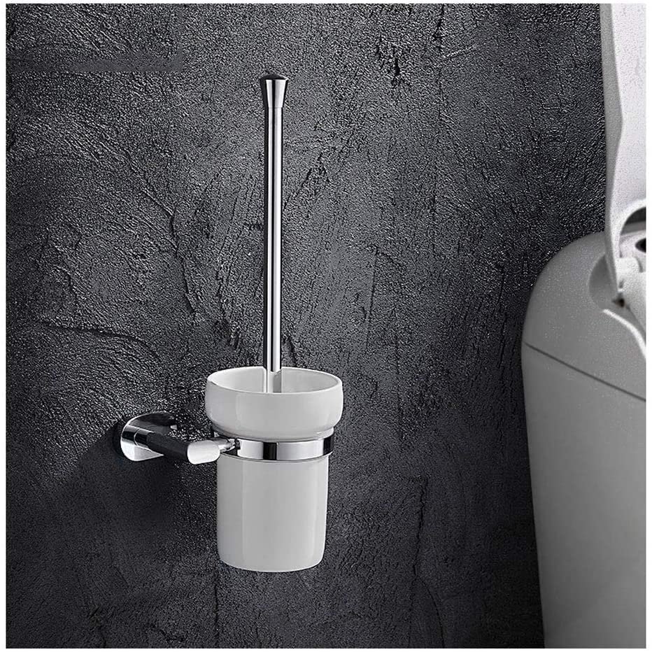 RUTAVM Toilet Brush Toilet Brush and Holder Set Wall Mount Toilet Brush Holder for Cleaning and Scrubbing Bathroom Toilet Bowl Brush for Bathroom