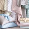 Pine Cone Hill Quilted Silken Solid White Coverlet, Full/Queen Size, White Solid Pattern view 2