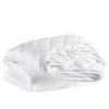 Pine Cone Hill Quilted Silken Solid White Coverlet, Full/Queen Size, White Solid Pattern view 4