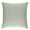 Pine Cone Hill Pick Stitch Evergreen Matelasse Pillow Sham, Standard Size, Green Solid Pattern view 4