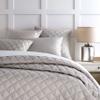 Pine Cone Hill Quilted Silken Solid Grey Coverlet, Twin Size, Grey Solid Pattern view 1