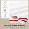 2 Pcs Dining Chair Cover Stretch Seat Covers,Classic Red and White Stripes Washable Removable Slipcover Cushion Protector for Kitchen Dining Room Wedding Party Chairs,Christmas Classic Stripe view 2