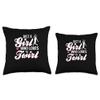 Baton Twirling Gifts For Girls Twirling Girl-Baton Twirler Throw Pillow, 18x18, Multicolor view 3