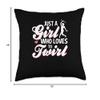 Baton Twirling Gifts For Girls Twirling Girl-Baton Twirler Throw Pillow, 18x18, Multicolor view 4