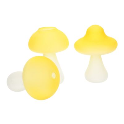 SUPVOX Hydroponic Plant Vase Mushroom Design Office Flower Holder Home Decor for Wedding Birthday