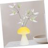 SUPVOX Hydroponic Plant Vase Mushroom Design Office Flower Holder Home Decor for Wedding Birthday view 4
