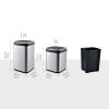 Garbage Can 8L/13L Intelligent Induction with Lid Large Capacity Bedroom Living Room Garbage Can Kitchen Bathroom Waste Basket Office Study Waste Paper Basket Trash Bin ( Color : Champagne , Size : 8L view 2