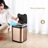 Garbage Can 8L/13L Intelligent Induction with Lid Large Capacity Bedroom Living Room Garbage Can Kitchen Bathroom Waste Basket Office Study Waste Paper Basket Trash Bin ( Color : Champagne , Size : 8L view 4