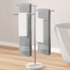 KES Free Standing Towel Racks for Bathroom, Towel Stand with Natural Marble Base, 40 Inch 4 Swivel Bars Floor Towel Rack Stand, Premium 18/8 Stainless Steel, Brushed Finish, BTH219S4-2 view 1