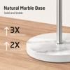 KES Free Standing Towel Racks for Bathroom, Towel Stand with Natural Marble Base, 40 Inch 4 Swivel Bars Floor Towel Rack Stand, Premium 18/8 Stainless Steel, Brushed Finish, BTH219S4-2 view 3