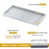 Bathroom Counter Tray,EG-SIPRO High-Grade Thickened Silicone Bathroom Vanity Tray,Shatterproof Durable Rectangle Bathroom Tray Soap Dispenser Tray for Bathroom Countertop,Small+Large (EGTRAY) view 2