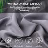 Pillowcases King Size 2 Pack, Cooling Viscose from Bamboo Pillow Cases with Envelope Closure, Cool & Breathable Pillow Cover for Hot Sleepers and Night Sweats, 20" x 40" view 2