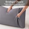 Pillowcases King Size 2 Pack, Cooling Viscose from Bamboo Pillow Cases with Envelope Closure, Cool & Breathable Pillow Cover for Hot Sleepers and Night Sweats, 20" x 40" view 4