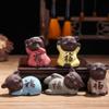 CHBDJY Lucky Pig Statue5pcs Creative Feng Shui Pig Figure for Good Luck, Ceramic Journey to The West Pig Statue for Home Office Tea Table Decor, Collectable Gifts view 2