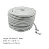 FANGHUOTC Ceramic Fiber Square Rope, High Temperature Seal for Stove Boiler Furnace Oven Kiln Door Gasket Length 10M,Diameter 20 mm view 2