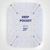 SLEEP ZONE King Cotton Mattress Topper, Ultra Fluffy Soft Mattress Pad Pillowtop Cooling Mattress Cover Fits 8-21 inch Deep Pocket, White view 3