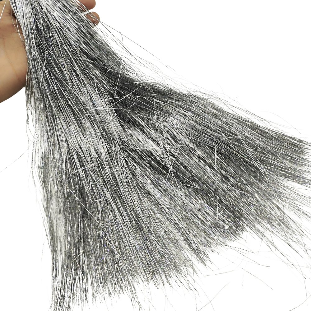 YOOGCORETT 2000 Strand Silvery Christmas Icicles Tinsel Shiny Tinsel for Christmas Tree Decorations Home Wedding Birthday Party Decor Supplies 18" Inch