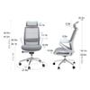 LIOONS Comfort Office Chair Office Chair Comfortable Desk Chair Adjustable Height Computer Chair Casters Executive Chairs for Home Study Managerial Chairs Firm Seat Cushion view 3