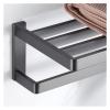 ALDEPO Towel Rail Bathroom Towel Rack Wall Mounted Towel Holder,High-End Towel Rack,Light Brushed Stainless Steel Simple Bath Towel Shelf Wall Mount,Bathroom Rack Hardware view 2