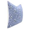 Fabritual Handmade Block Print Off White Linen 14x20 Inch Throw Vintage Pillowcase Cushion Cover, Living Room, Decorative for Sofa, Chair and Couch (Neera Bel-Blue) view 2
