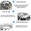 JUCCJUXIN Chimney Spinner CowlStainless Steel Spinner Anti-Downdraught Chimney CowlGalvanized Stainless Steel Top All Purpose Chimney Cowl Rotating Chimney Cowl Cap Spinner (Size : 100mm/3.94in) view 3