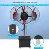 KAMPCO Industrial Floor Spray Fan with 42L Capacity Water Tank, Large Commercial Cooling Fan, Oscillating Pedestal Fan, Height Adjustable view 3