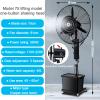 KAMPCO Portable Misting Oscillating Fan, Industrial Humidifying and Cooling Spray Fan, Floor Standing Fan with 90 Oscillation 3 Speed Settings view 2