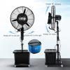KAMPCO Portable Misting Oscillating Fan, Industrial Humidifying and Cooling Spray Fan, Floor Standing Fan with 90 Oscillation 3 Speed Settings view 3